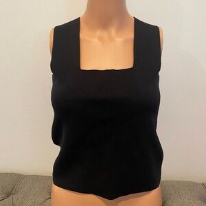 House of Harlow 1960 Elegant Black Square Neck Tank